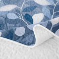 thumbnail image 5 of Erosebridal Blue Watercolor Leaf Quilt Full for Women Girls, Gradient Foliage Print Full Bedspread Sets, 3 Pieces, 5 of 7