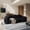 Black, variant on 90" Modern Curved Cloud Shaped Couch for Living Room, Boucle LoveSeat 3 Seater Sofa, Upholstered Cloud Couch for Bedroom, Apartment, Small Space (White, No Assembly Required)
