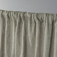 thumbnail image 3 of ELLE DECOR Bianca Room Darkening Blackout Back Tab Rod Pocket Curtain Panel Pair, 54x96, Champagne, Set of 2, 3 of 5