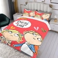 thumbnail image 3 of Charlie y Lola Conjunto de sábanas temático, trío de piezas, cómodo y amigable con la piel, diseño único, regalo de decoración para el hogar para familiares, amigos y fans,140cm *210cm, 3 of 6