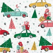 Christmas Cars Paper Lunch Napkins 16 Per Pack