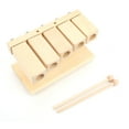 thumbnail image 3 of Rhythm Instrument, Manual Strike Maple Music Percussion Block 5 Tones Crisp Sound Clear Texture  for Opera Ensemble for Temples, 3 of 7