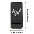 thumbnail image 2 of Stainless Steel Mythical Pegasus Head Classic Slim Money Clip Credit Card Holder, 2 of 2