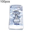 thumbnail image 1 of 100pcs Drawstring Ice Bag Puncture Resistant Disposable Recyclable Freezer Pouch, 1 of 4
