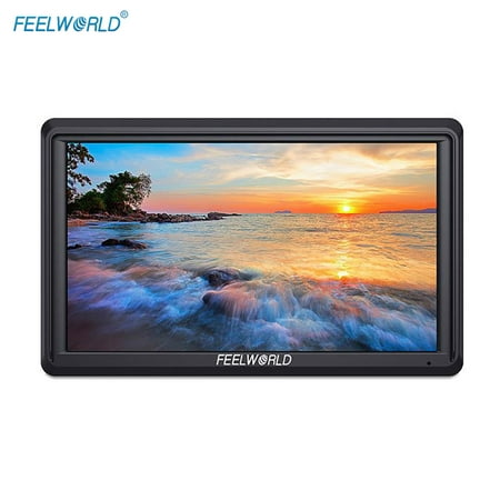 FEELWORLD Portable Camera Field Monitor Video Assistant with 5.5 Inch IPS Full HD Dispaly Screen Resolution 1920*1080 Peaking Focus False Colors Support 4K HD Input & Output Mount Stablizer for DSLR