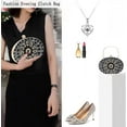 thumbnail image 5 of Rhinestone Evening Clutch Bag for Women Bridal Diamonds Clutch Purses Wedding Purse Prom Cocktail Party Handbags, 5 of 8