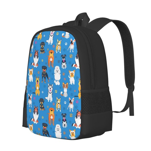 Balery Cute Dogs Mochila para hombre y mujer - Tela Oxford 600D resistente - Gran capacidad, resistente al agua, ideal para la escuela, viajes y senderismo