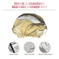 thumbnail image 5 of Kdxio We Live for Adventure Print Shower Cap for Women,Elastic and Reusable,Double Waterproof Layers Bathing Hat, 5 of 9