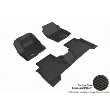 3D MAXpider 2015-2019 Fits Ford Escape 1st Row 2nd Row Kagu Carbon Fiber Embossed Pattern Black Floor Mat L1FR10601509