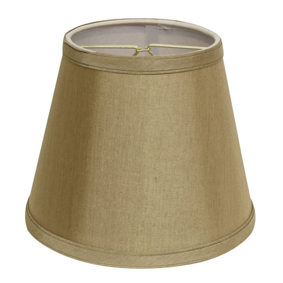 10" Pale Brown Empire Hardback Slanted No Slub Lampshade