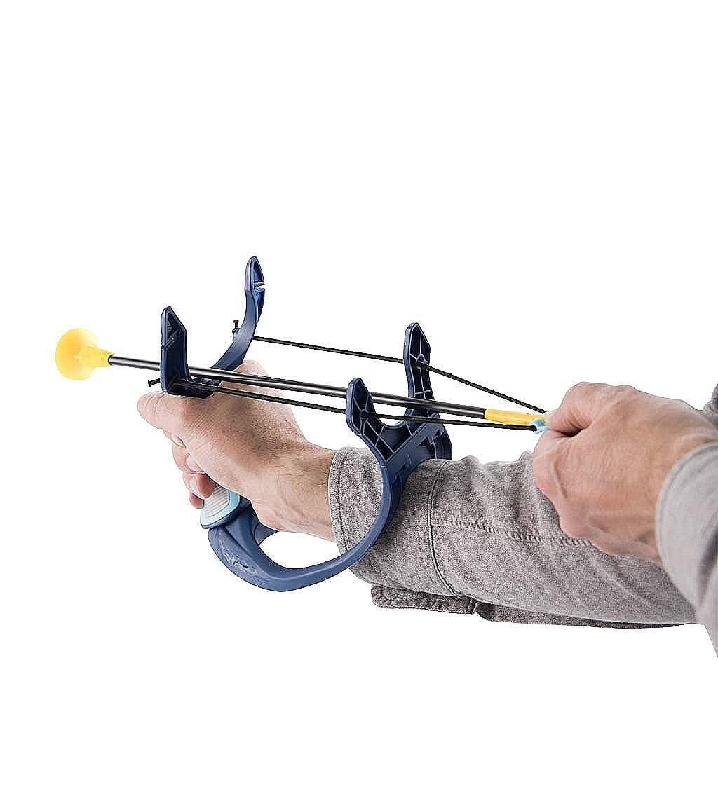 HearthSong 2-in-1 Slingshot and Hand Archery Set for Kids