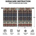 thumbnail image 2 of Blackout Kids Curtains,Boho Blue Elaborate Ethnic Pattern Childrens Insulated Curtains Set Of 2,Bedroom Essentials,Toddler Room Decor 42x54in(106x137cm), 2 of 5