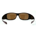 thumbnail image 2 of Polarized 60mm Classic Fit Over Wrap Rectangular Sunglasses Red Brown, 2 of 4