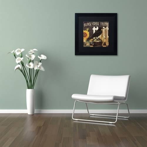 Trademark Fine Art "Vermont Farms X" Canvas Art by Color Bakery Black Matte, Black Frame