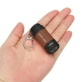 thumbnail image 4 of Uxcell 2.1" Mini Rechargeable LED Keychain Flashlight USB Charging 2 Pack Brown, 4 of 6