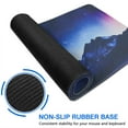 thumbnail image 6 of Snow Mountains Under the Purple Stars&nbsp;mousepad Gamingwaterproof,rubber+multispandexwashable MousepadDesk Pad for Office Home Game 31.5x15.7inches, 6 of 7