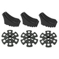thumbnail image 4 of WRITWAA 6 Pcs Couvre-Pieds de Bâton de Randonnée en Fibre de Verre pour Accessoires de Randonnée Absorption des Chocs 5.5 x 4.5 x 2.5Cm, 4 of 8