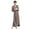 Mocha, variant on Rayon Made from Bamboo (94% Rayon from Bamboo, 6% Spandex) Long Wrap Robe for Women