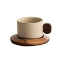 thumbnail image 2 of Cup and Saucer Set, Vintage-style Aesthetic Coffee Cup, Coffee Mug with Saucer, Tea Cup and Saucer Set, Ceramic Mug, 2 of 4