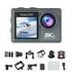 thumbnail image 1 of Puruxe Action Camera with 32/64/128GB Memory Card, Waterproof and AntiShake, UltraWide Angle Touchscreen Sports Camera (with 128GB Card)_c*, 1 of 5