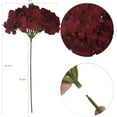 thumbnail image 4 of Silk Hydrangea Heads with Stems Artificial Flowers Heads for Home Wedding Decor,Pack of 10 (Sky Blue), 4 of 5