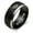 King-Black, variant on Fashion 2-Tones King Ring, Black Blue, Matching Couples Wedding Band Engagement Valentines Jewelry for Men Y1314 (Size 9)