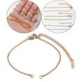 thumbnail image 2 of Extensores de collar Cadena con broches de langosta Terminaciones de Conectores para accesorios para el cabello Tobillera Cadena de Cuba , oro and rosa 2 mm Fernando Cadena de cola de extensión, 2 of 8