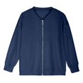 thumbnail image 4 of Resicozy Womens Cropped Jackets Zip Up Lightweight Jacket Outerwear Fall Winter Clothes with Pockets Navy XL, 4 of 5