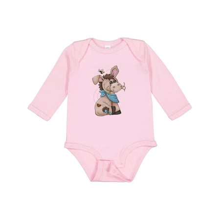 

Inktastic Western Dilly Donkey Gift Baby Boy Long Sleeve Bodysuit