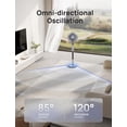 thumbnail image 4 of Ventilador de pedestal Dreo Smart para dormitorio, 6 modos y 10 velocidades, color plateado, 4 of 4