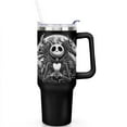 thumbnail image 2 of 40oz Halloween Nightmare Before Stainless Steel Tumbler with Lid and Straw,Spill Proof Travel Christmas Jack Skeleton Cup Double Wall Vacuum Insulated Coffee Mug with Handle Black, 2 of 7