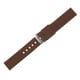 thumbnail image 3 of Correa de reloj de silicona Uxcell con liberación rápida, correa de goma suave marrón/plata de 12mm, 3 of 7