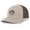 Khaki/Brown, variant on Diamond Mountain Scene Sun and Moon Outdoors Forest Embroidered Mesh Back Trucker Hat, Black/Charcoal
