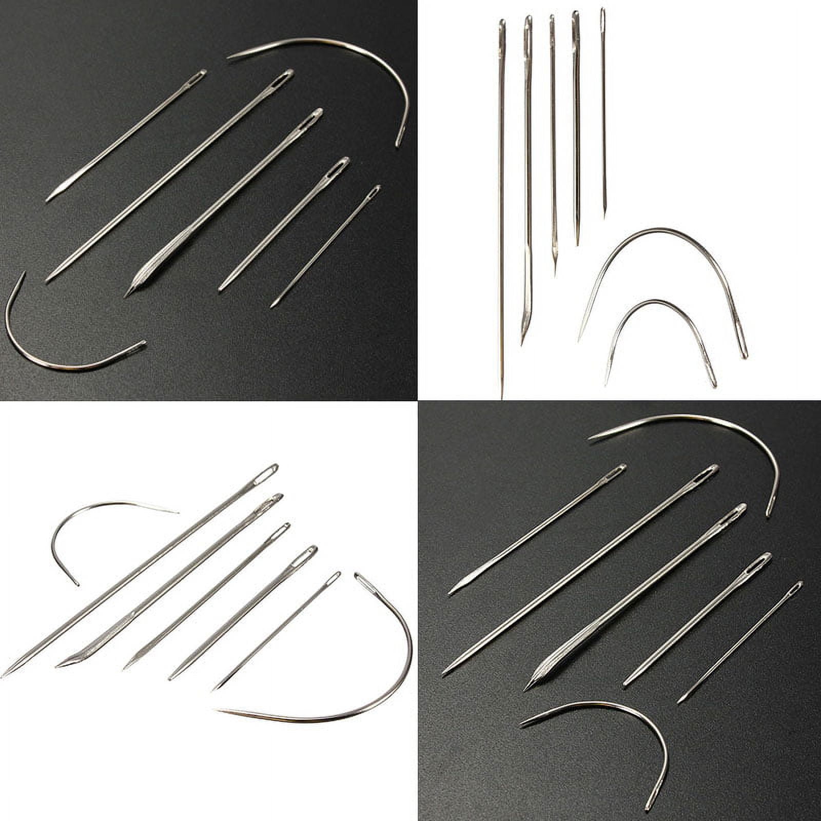 7 Hand Repair Upholstery Glove Carpet Leather Curved Needles Set Canvas Sew R4F8