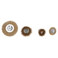 thumbnail image 2 of 24pc Assorted Wire Wheel Rotary Cup + Flat Brushes Rust Removal Removers, 2 of 3