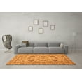 thumbnail image 3 of Ahgly Company Indoor Round Oriental Orange Modern Area Rugs, 6' Round, 3 of 4
