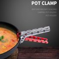 thumbnail image 3 of Aluminum Pot Clamp Pan Handler Pot Lifter Cooking Gripper Camping Cookware Dish Holder, 3 of 8