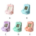 thumbnail image 4 of Women Men Handheld Mini Game Console Portable Retro Game Console Arcade Games Keyring Handbag Backpack Purse Keychain Hanging Decoration Purple, 4 of 7