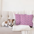 thumbnail image 4 of Ambesonne Abstract Throw Pillow Cover 2 Pack, Random Paintbrush Hits, 18", Pastel Pink Blue Violet, 4 of 5