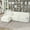 Beige, variant on 109" Premium Chenille Rustic Couch, Contemporary Sofa with Movable Ottoman, Modern Accent Couch for Living Room, Black