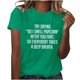 thumbnail image 2 of mfyjkho Tops Casuales Para Mujer, Blusa De Manga Corta Para Mujer Con Estampado De Letras Divertidas Para El Trabajo En Verano Tops De Gimnasio Para Mujer L, 2 of 8