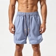 thumbnail image 5 of IhhxPro Men's Running Shorts with Pockets Elastic Waist Men Breathable Athletic Summer Quick Dry Lightweight Loose Fit Jogging Gym Workout Casual Active M-3XL, 5 of 6