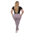 thumbnail image 4 of Plus Size Soft Brushed Fleece Lined Sweatpants - Lavender Space Dye, 4 of 9