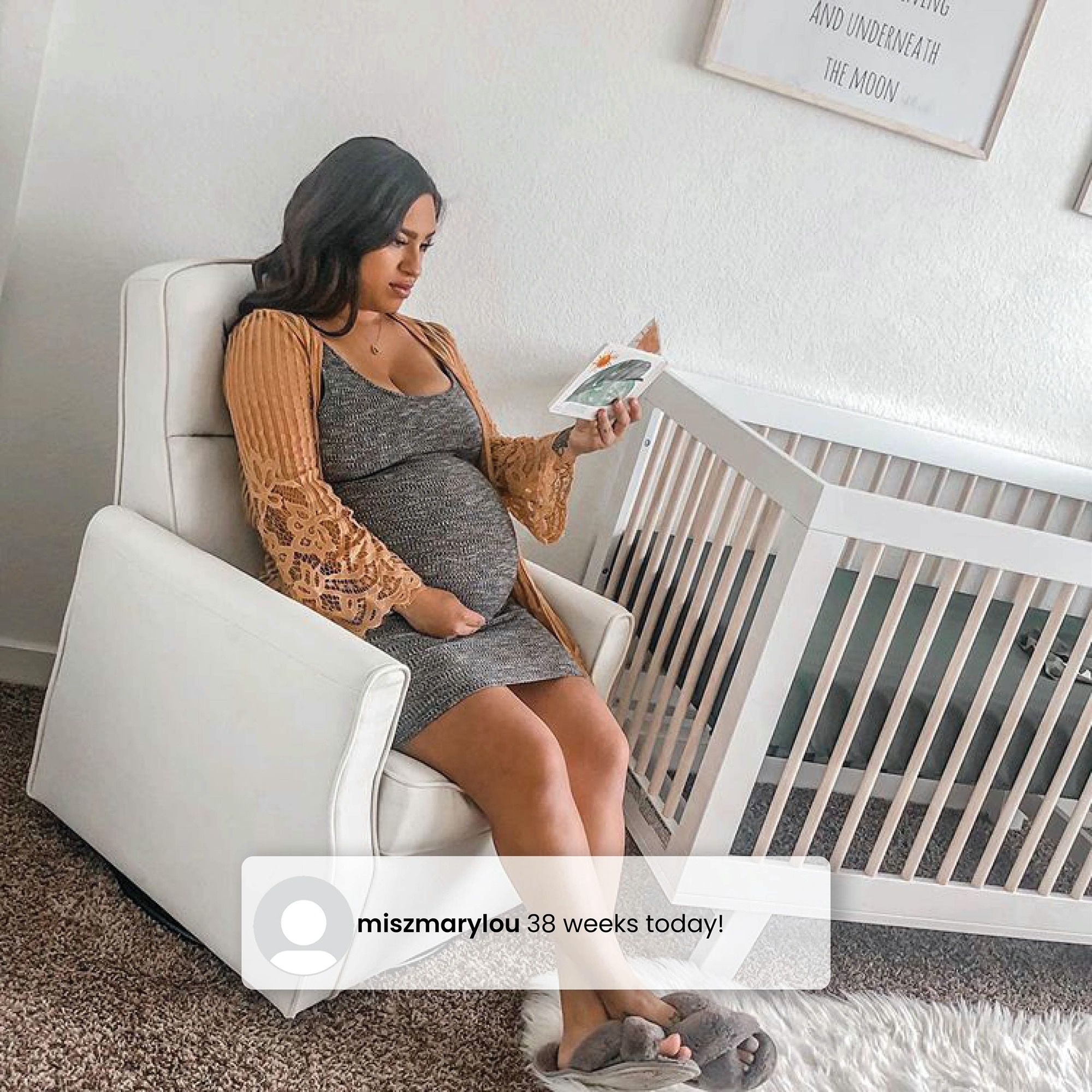 Delta Children Clair Slim Nursery Glider Swivel Rocker, Dove Gray photo 6