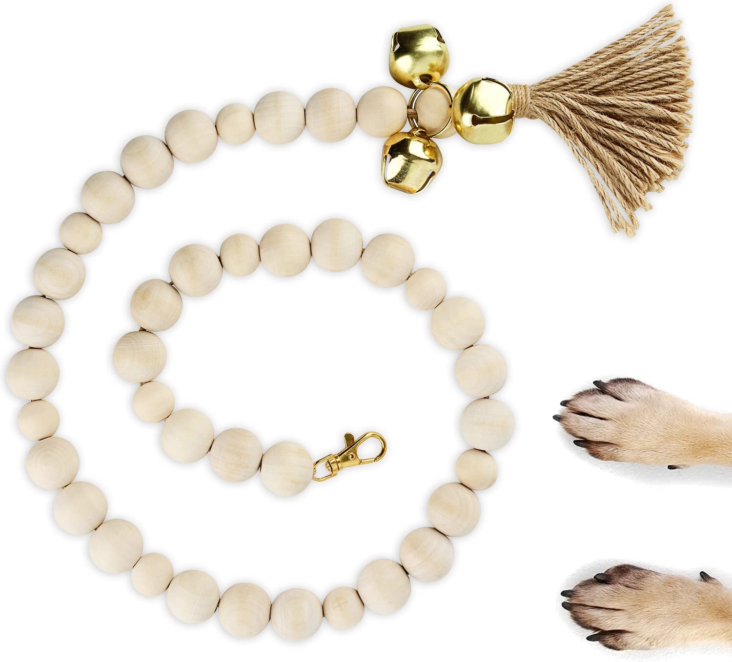 Frusde Dog Doorbell, Dog Bell for Door Potty Training Adjustable