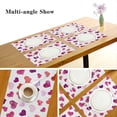 thumbnail image 5 of Valentines Placemats Set of 6 Hearts Valentine''s Day Placemat Table Place Mats for Dining Kitchen Table Easy to Clean Washable 12" x 18", 5 of 7