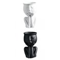 thumbnail image 1 of florero de ,arte creativo escultura florero ,colección macetero pot humano sulputre,macetero de cabeza s de cara para plantas únicas,s flor exterior perfecl florero de retrato, 1 of 8