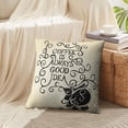 thumbnail image 4 of LALILO Throw Pillow Covers Coffee Good Quote Retro Coffee Beauty Cushion Cover 18" x 18", 1324 Pack, 4 of 6