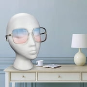 10.62-Inch Styrofoam Mannequin Head - White Foam Wig Stand for Wigs, Hats, Masks, Hairpieces, Arts, Crafts, DIY Projects, Salon Display, and Travel Use(1 Pack)-1 Pcs