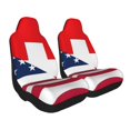 thumbnail image 2 of Pofeuu USA Switzerland Print Automotive Car Seat Covers Flat Cloth Full Set Seat Covers,Car Seat Covers front seats for Cars Trucks and SUVs-1, 2 of 9